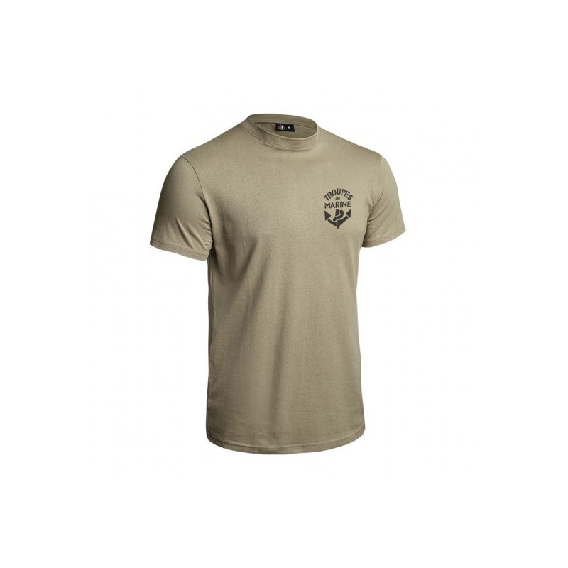 T-shirt Strong Troupes de Marine tan