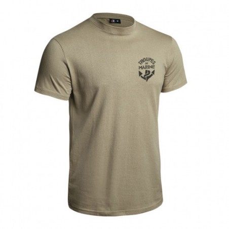 T-shirt Strong Troupes de Marine tan