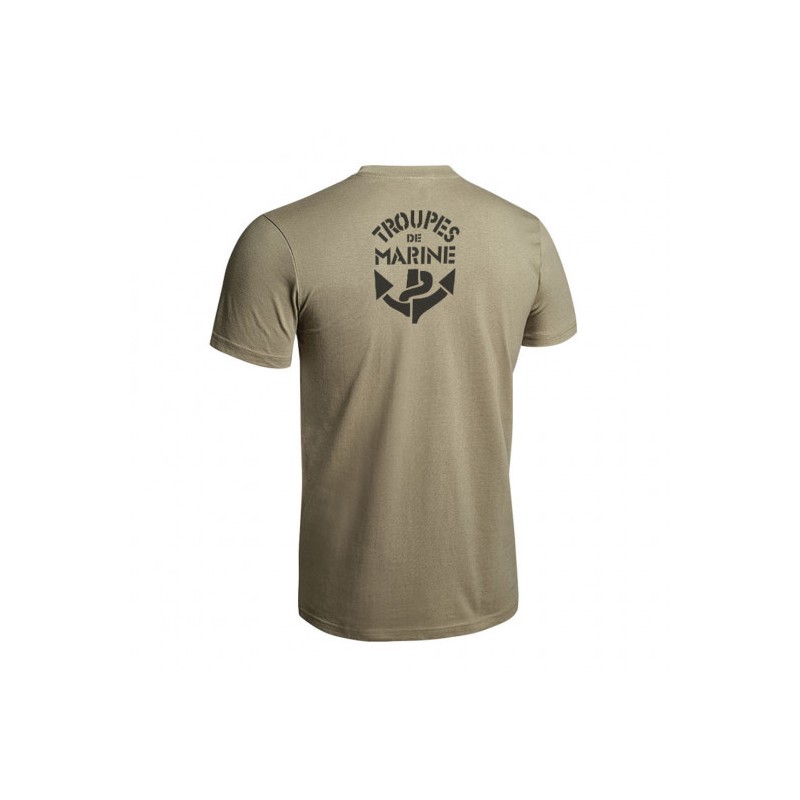 T-shirt Strong Troupes de Marine tan
