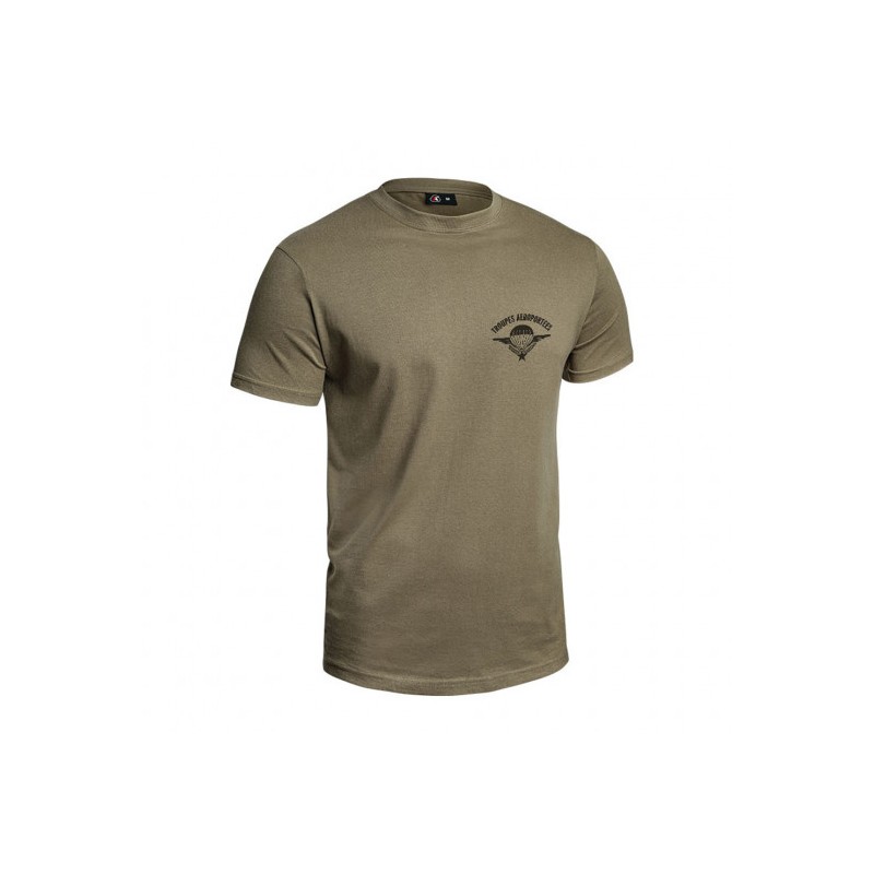 T-shirt Strong Troupes aéroportées vert olive