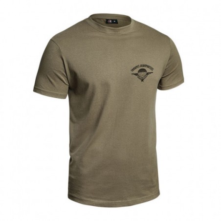 T-shirt Strong Troupes aéroportées vert olive