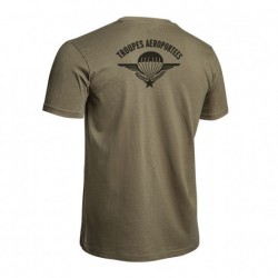 T-shirt Strong Troupes aéroportées vert olive T-shirt Strong Troupes aéroportées vert olive